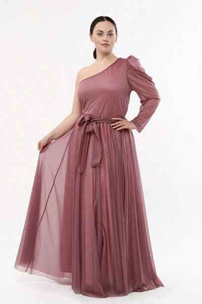 IŞILTI ABİYE Büyük Beden Abiye Elbise