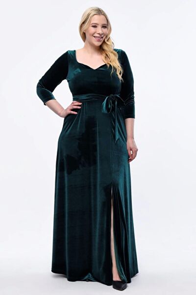 IŞILTI ABİYE Büyük Beden Abiye Elbise