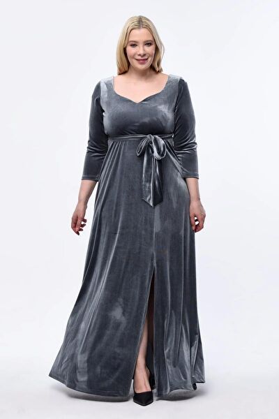 IŞILTI ABİYE Büyük Beden Abiye Elbise