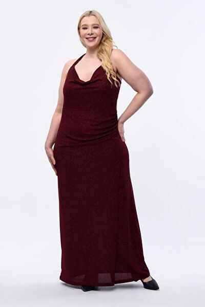 IŞILTI ABİYE Büyük Beden Abiye Elbise