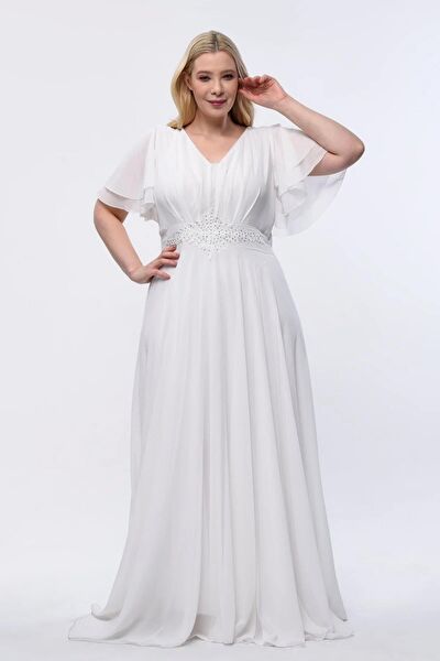 IŞILTI ABİYE Büyük Beden Abiye Elbise