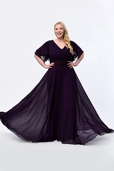 IŞILTI ABİYE Büyük Beden Abiye Elbise