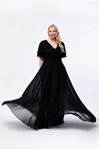 IŞILTI ABİYE Büyük Beden Abiye Elbise