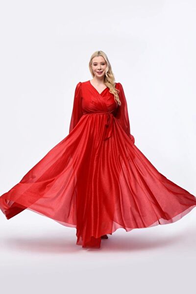 IŞILTI ABİYE Büyük Beden Abiye Elbise