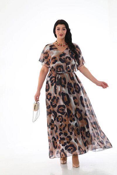 IŞILTI ABİYE Büyük Beden Abiye Elbise