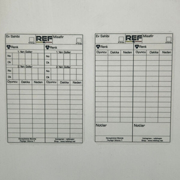 Hakemsizsiniz Hakem,Antrenör Ekipmanları