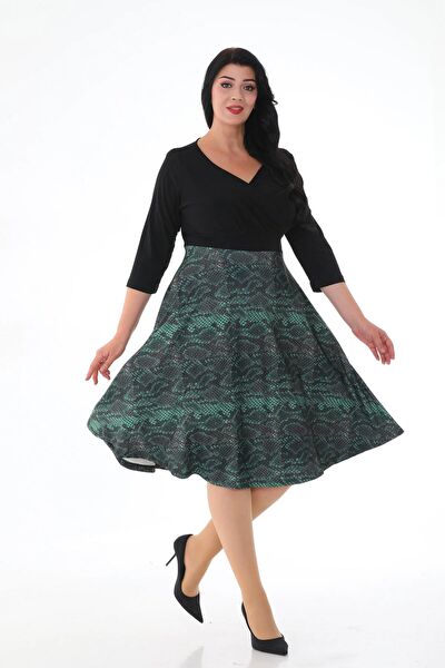 IŞILTI ABİYE Büyük Beden Abiye Elbise