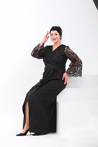 IŞILTI ABİYE Büyük Beden Abiye Elbise