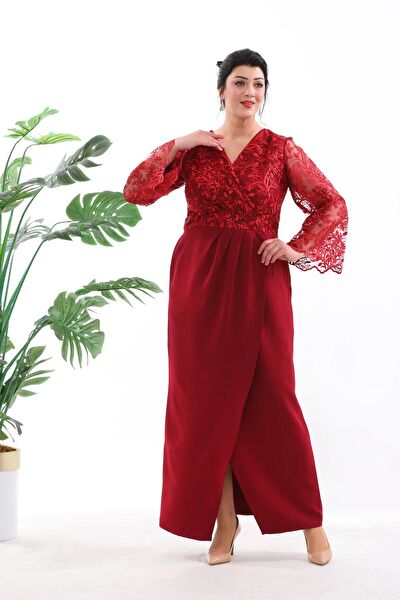 IŞILTI ABİYE Büyük Beden Abiye Elbise