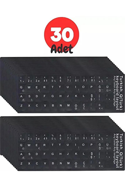 Derwell Klavye Sticker, Etiket