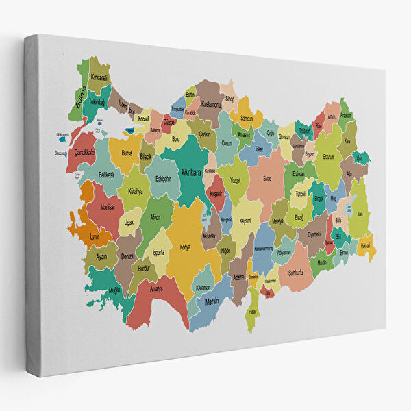 Harita Sepeti Kanvas Tablo