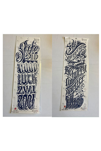 Airbrush Tattoo Geçici Dövme, Şablonları