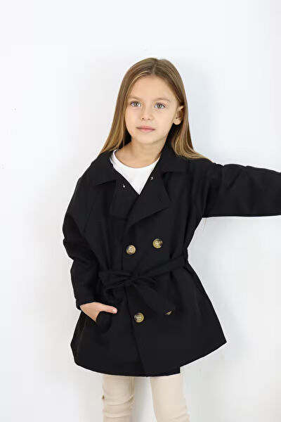 Miababy Kız Çocuk Trençkot, Yağmurluk