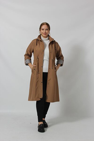 Moda berray Büyük Beden Trençkot