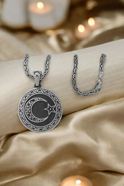 Moda Gümüş Kolye, Zincir, Künye