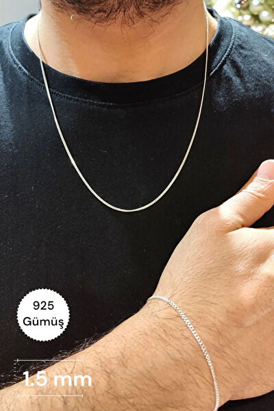 Moda Gümüş Kolye, Zincir, Künye