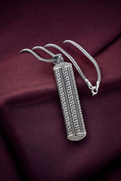 Moda Gümüş Kolye, Zincir, Künye