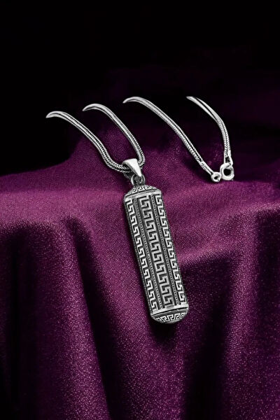 Moda Gümüş Kolye, Zincir, Künye