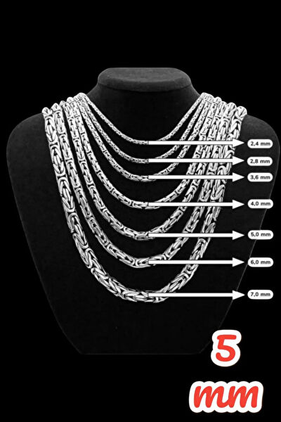 Moda Gümüş Kolye, Zincir, Künye