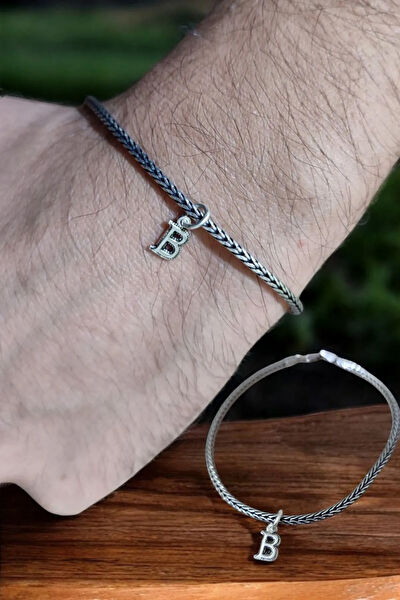 Moda Gümüş Erkek Bileklik