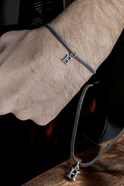 Moda Gümüş Erkek Bileklik