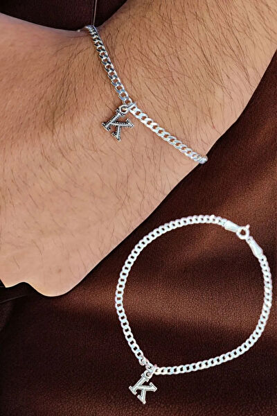 Moda Gümüş Erkek Bileklik