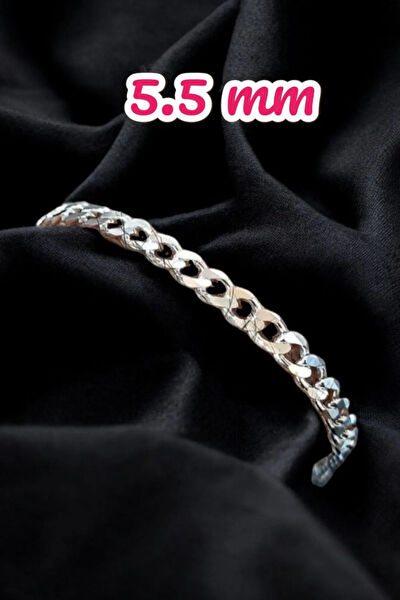 Moda Gümüş Erkek Bileklik