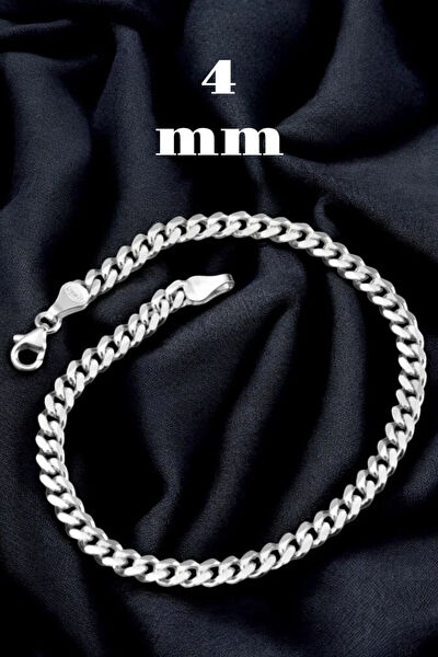 Moda Gümüş Erkek Bileklik