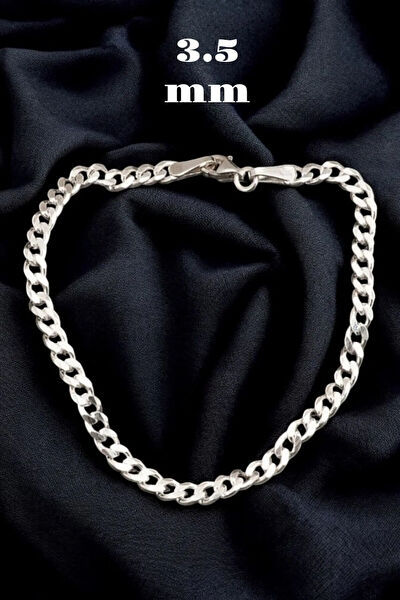 Moda Gümüş Erkek Bileklik