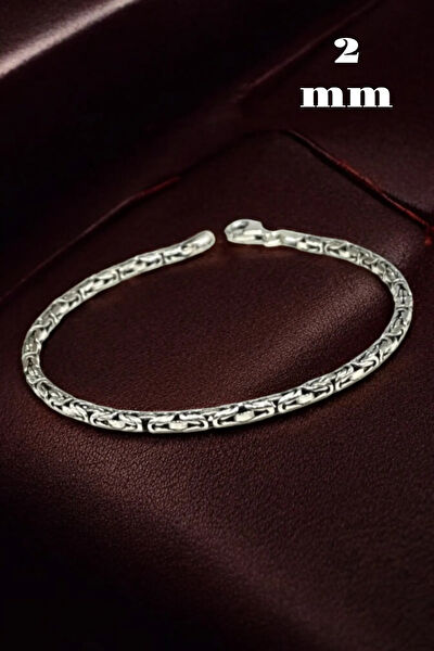 Moda Gümüş Erkek Bileklik