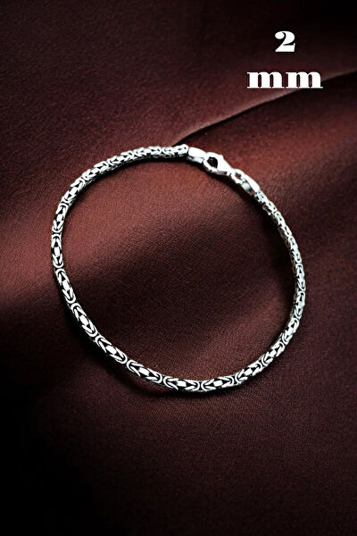 Moda Gümüş Erkek Bileklik