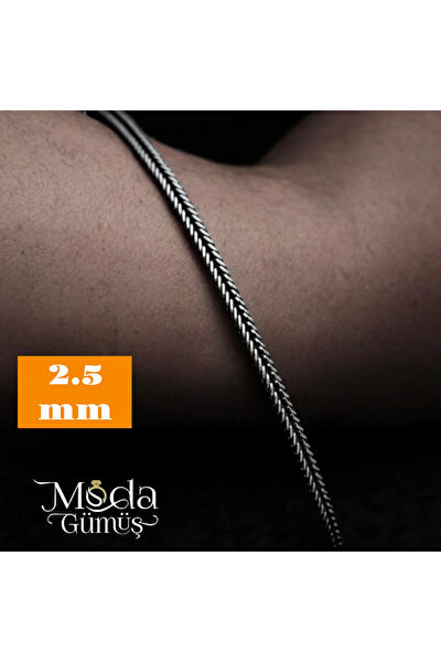 Moda Gümüş Erkek Bileklik