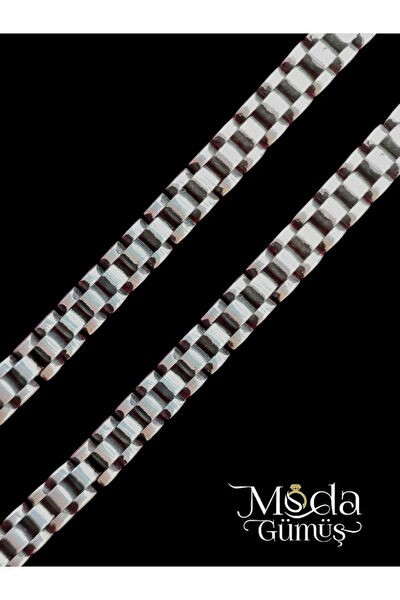 Moda Gümüş Erkek Bileklik