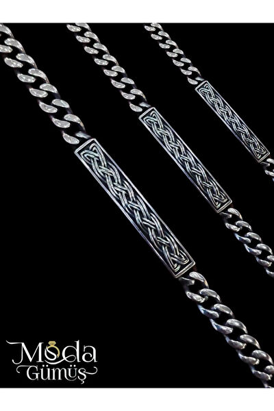 Moda Gümüş Erkek Bileklik