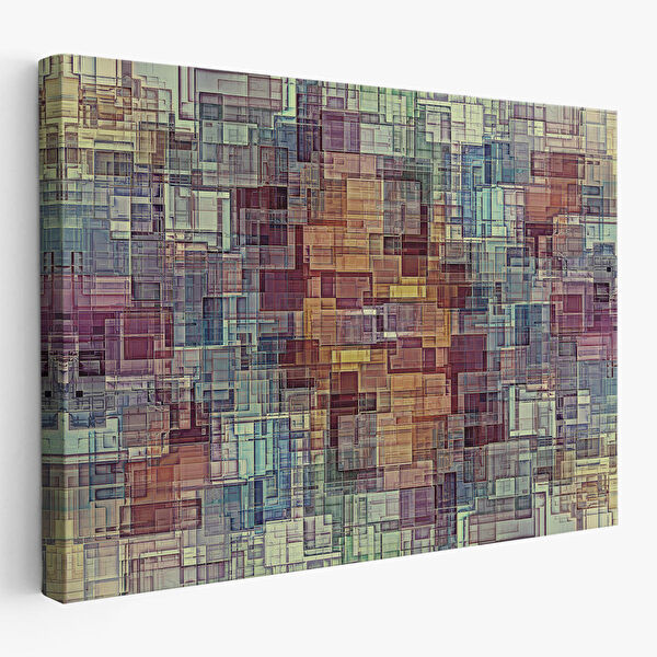 Harita Sepeti Kanvas Tablo