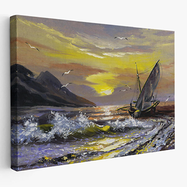 Harita Sepeti Kanvas Tablo