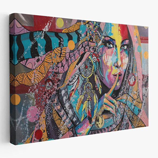 Harita Sepeti Kanvas Tablo