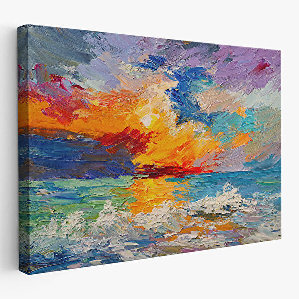 Harita Sepeti Kanvas Tablo