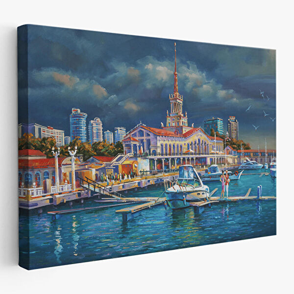 Harita Sepeti Kanvas Tablo