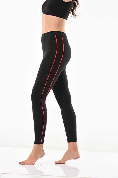 Red & Black Kadın Tayt