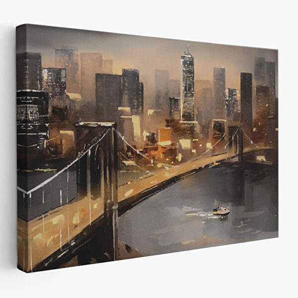 Harita Sepeti Kanvas Tablo