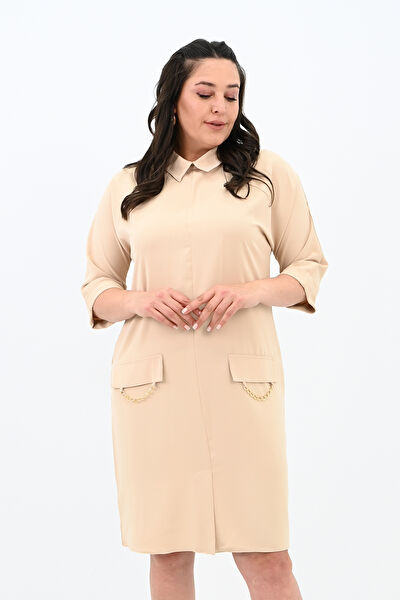 KOZA BUTİK Büyük Beden Günlük Elbise