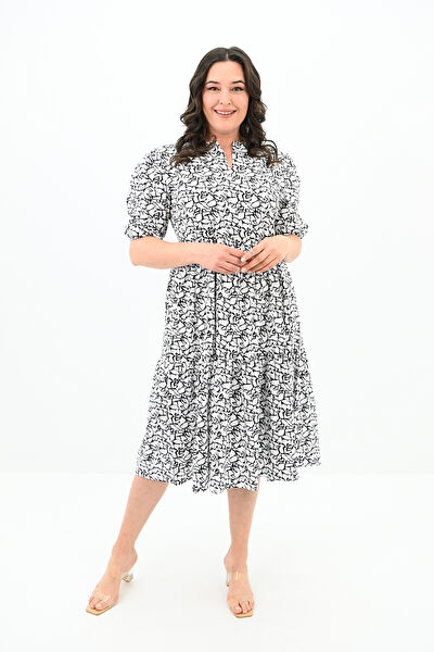 KOZA BUTİK Büyük Beden Günlük Elbise