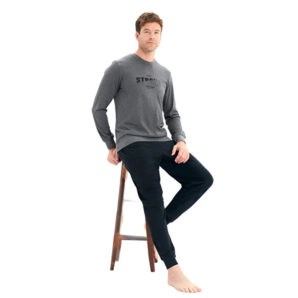 Over Sleep by Poleren Erkek Pijama, Pijama Takımı