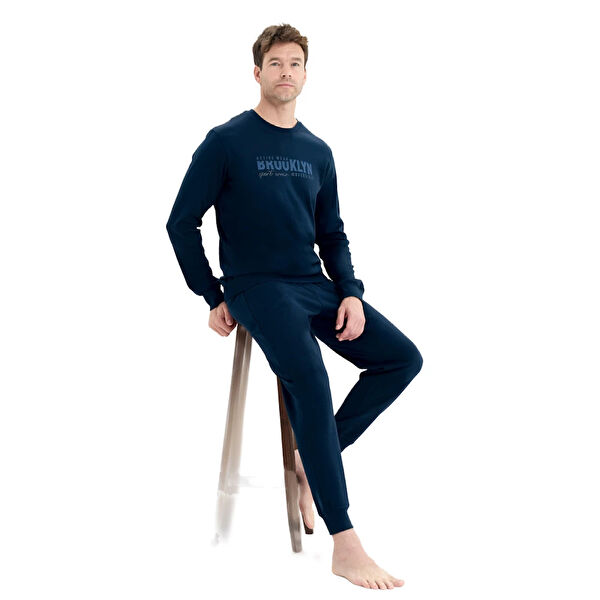 Over Sleep by Poleren Erkek Pijama, Pijama Takımı