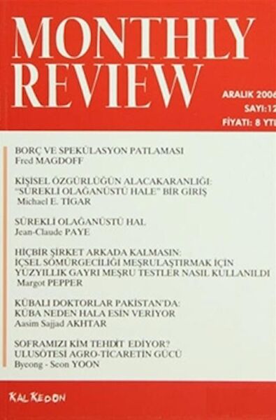 Monthly Review Dergisi Siyaset ve İdeoloji