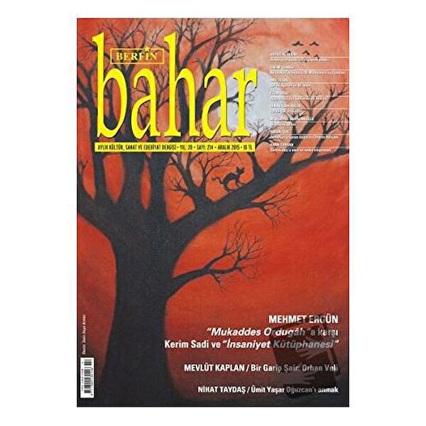 Berfin Bahar Dergisi Edebiyat Kuramı