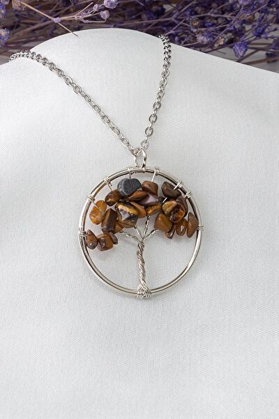 Dünya Doğal Taş Kolye