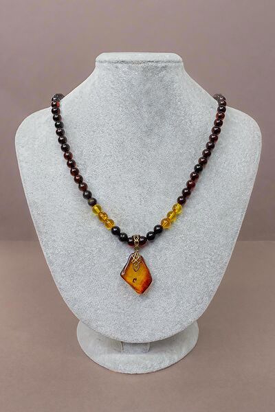 Dünya Doğal Taş Kolye