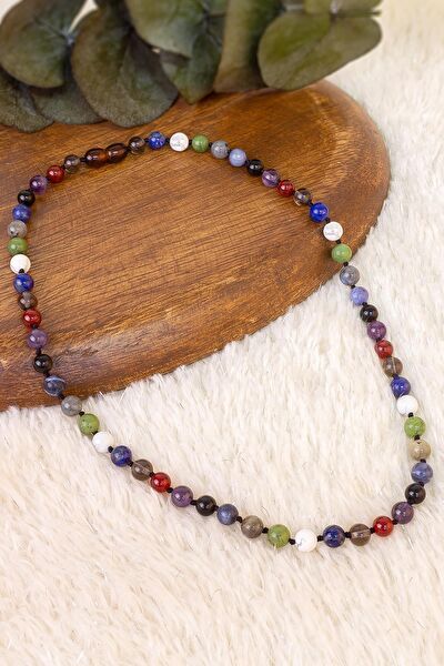 Dünya Doğal Taş Kolye